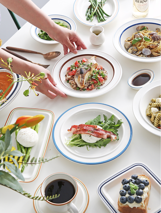 Syracuse tableware styled for contemporary dining